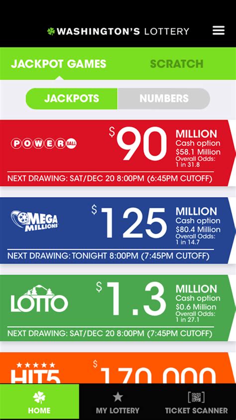wa lotto app|Washington's Lottery.